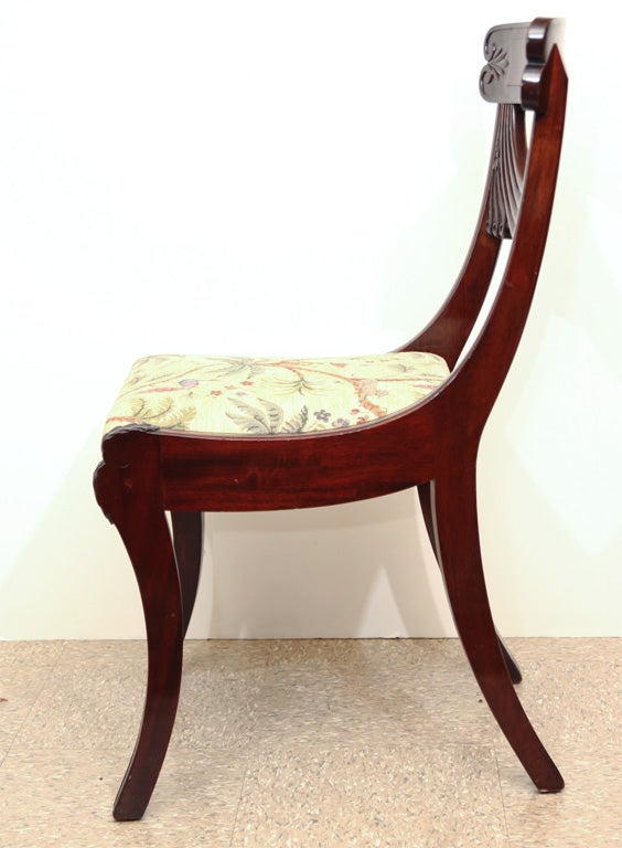 A SET OF TEN DINING CHAIRS. AMERICAN,  19th /20th CENTURY
