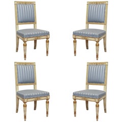A SET OF FOUR EMPIRE CHAISES. FRENCH, C.1810