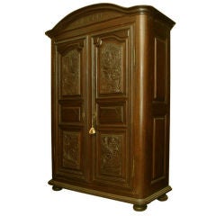Antique A CUPBOARD/ARMOIRE. NORTHERN EUROPEAN, LATE 18th CENTURY