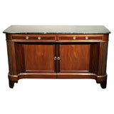 Antique French Napoleon III mahogany sideboard.