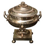 English Regency Sheffield plate tea urn.
