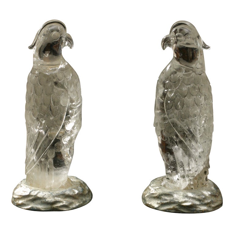 Rock Crystal Parrots