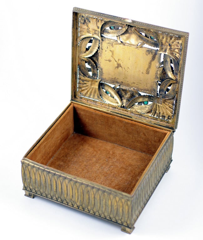 Jewelry Box with Semi Precious Stones For Sale 1