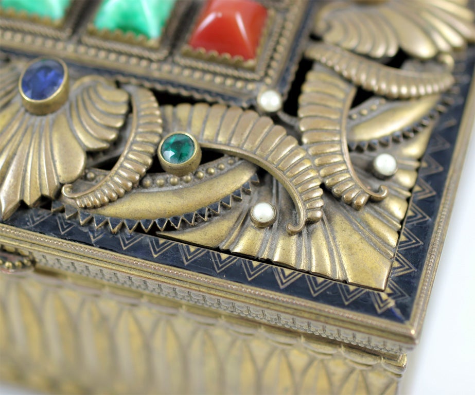 Jewelry Box with Semi Precious Stones For Sale 3