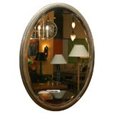 Oval Mirror with Nickel Edge