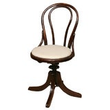 Antique Swiveling Bentwood Desk Chair