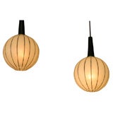 A Matched Pair of Hanging Globes