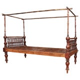 Antique Colonial Style Rosewood Day Bed