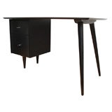 Vintage Paul McCobb Planner Group black lacquer desk