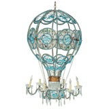 Vintage Italian Beaded Hot Air Balloon Chandelier