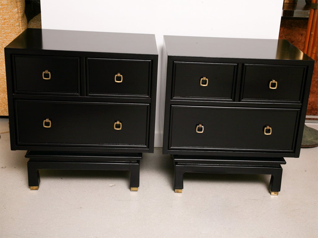 Pair of Mid Century Bedside Chests by Martinsville