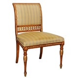 Single Gustavian Style Fruitwood Side Chair Single Gustavian Style Fruitwood Side Chair