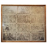 Reproduction 18th Century Drawing of Rome