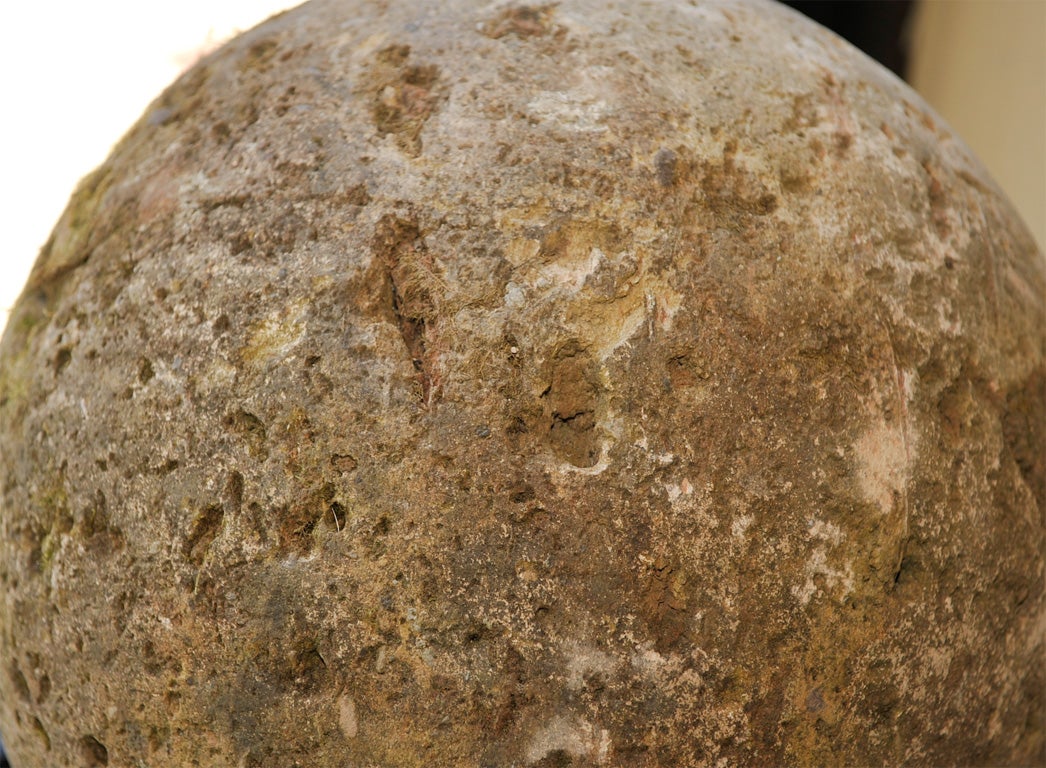 A Stone Sphere on Stone Plinth 2
