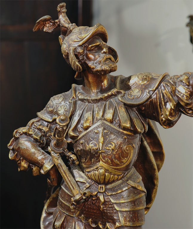 19th Century Pair Spelter Figures