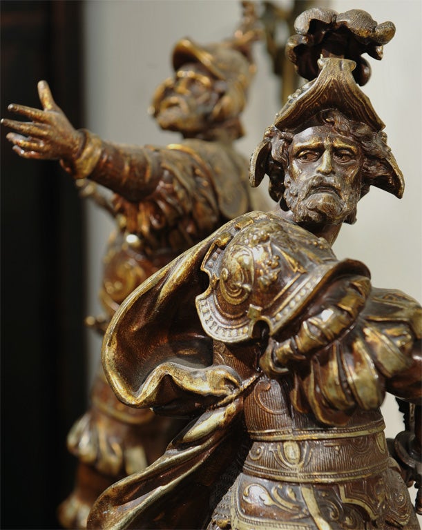 Pair Spelter Figures 3