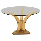Vintage FAUX TUSK  CENTER TABLE