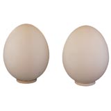 Pair of  Italian Egg Lamps