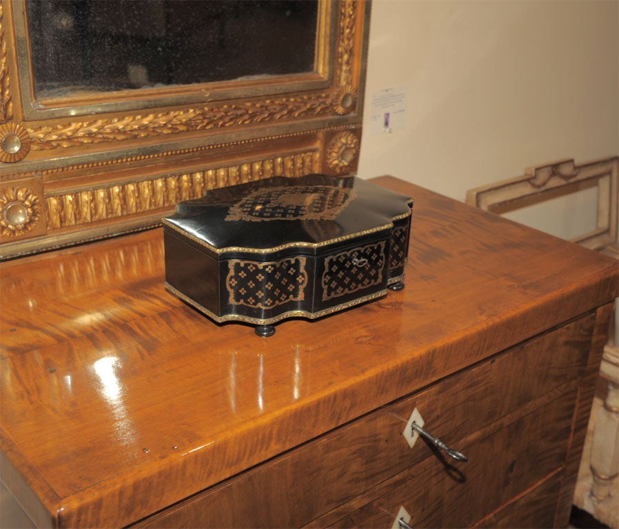 19th Century Napoleon III Ebonized Casket Box
