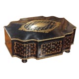 19th Century Napoleon III Ebonized Casket Box