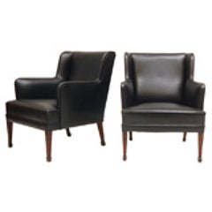 Pair of Frits Henningsen Lounge Chairs 4