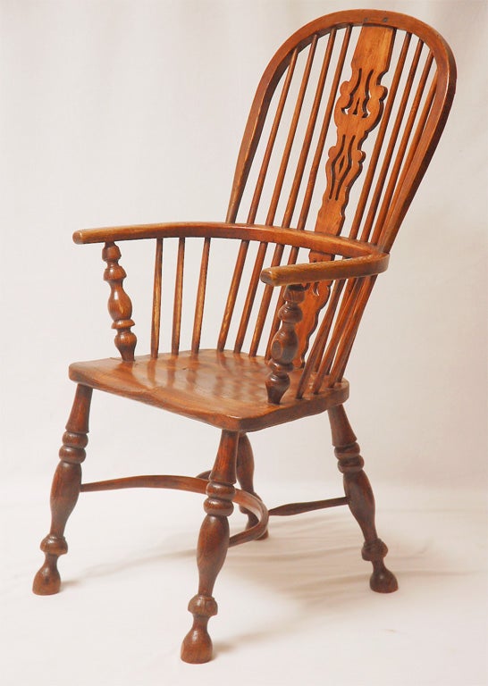 19th Century 8 Country English Windsor Chairs
