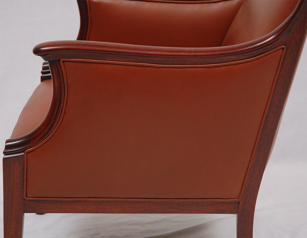 Scandinavian Modern Frits Henningsen Arm Chair For Sale
