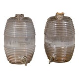 19th Century French Glass Barrels for Cologne