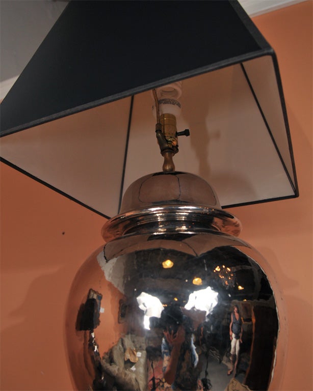 Pair of Vintage Mercury Glass Lamps 3