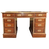 English Mahogany Campaign Desk