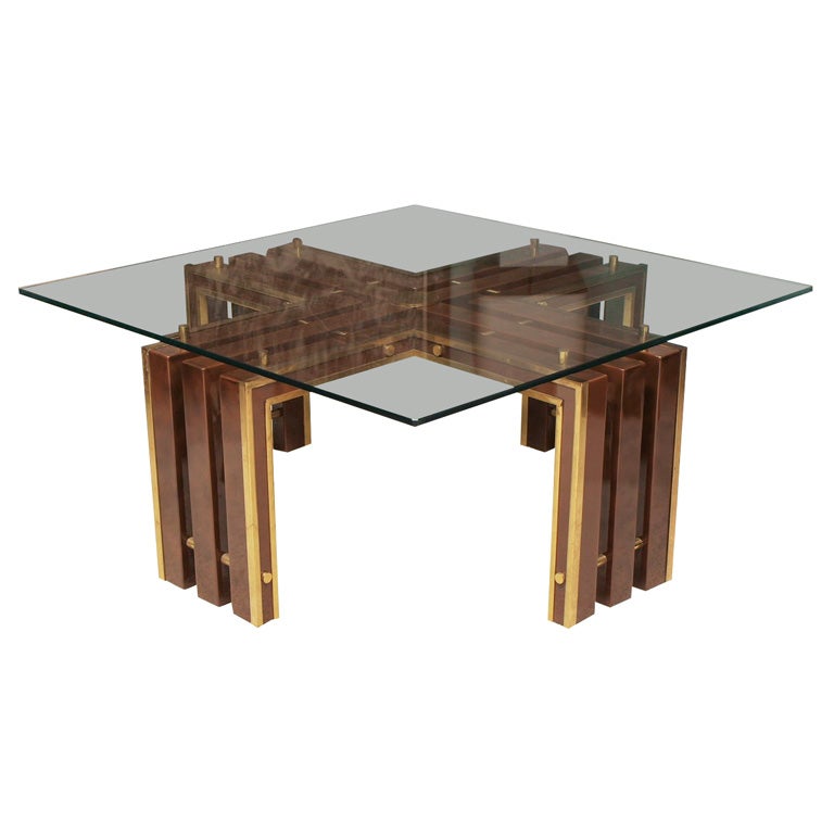 Modernist Lacquer Coffee Table For Sale