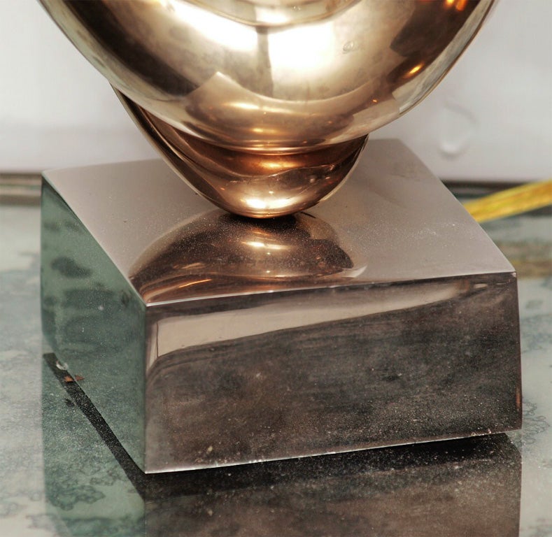 Late 20th Century Bronze Table Lamp by Michel Dumas For Sale