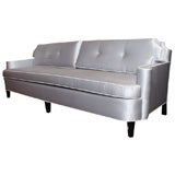1940's Hollywood Sofa with Scrolled Arm Design