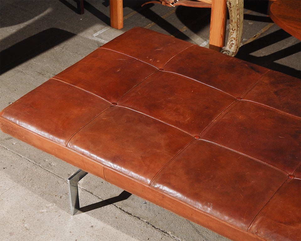 Mid-20th Century Poul Kjaerholm PK80 Daybed in brown leather
