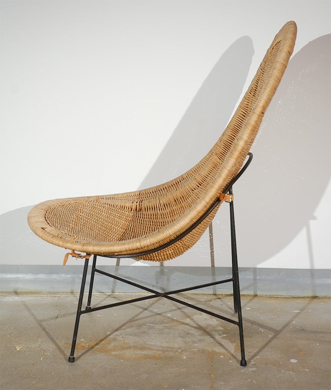 Rare Wicker Chair by  Horlin Holmquist 1