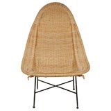 Rare Wicker Chair by  Horlin Holmquist