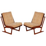 Pair of Lounge Chairs Attributed to Greta Jalk