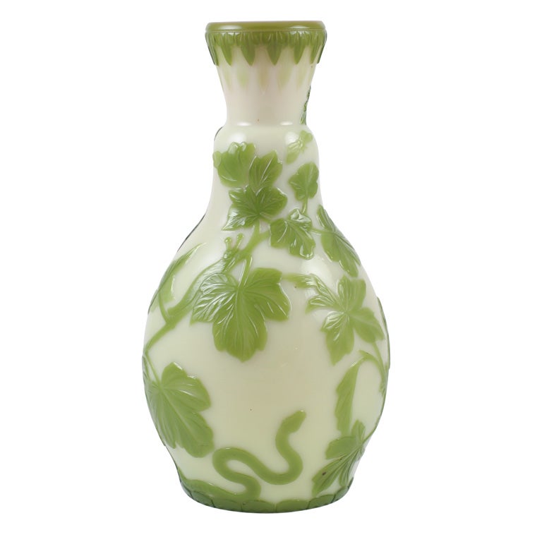 Thomas Webb & Sons Cameo Glass Vase For Sale