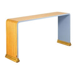 Jean-Bérenger de Nattes, Satinwood Console, France, 2008 8