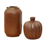 Glazed Stoneware Vases by Arne Bang