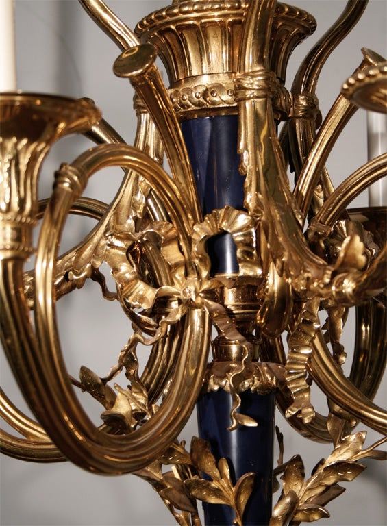 French Hunting Horn Chandelier