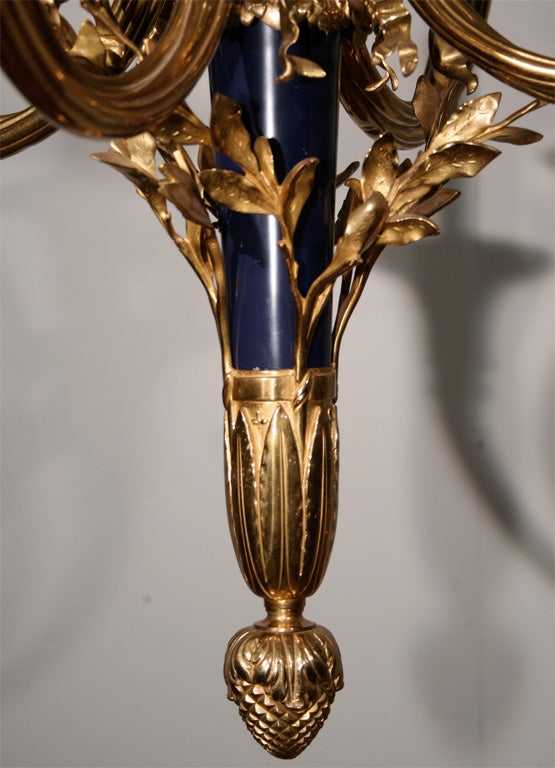 19th Century Hunting Horn Chandelier