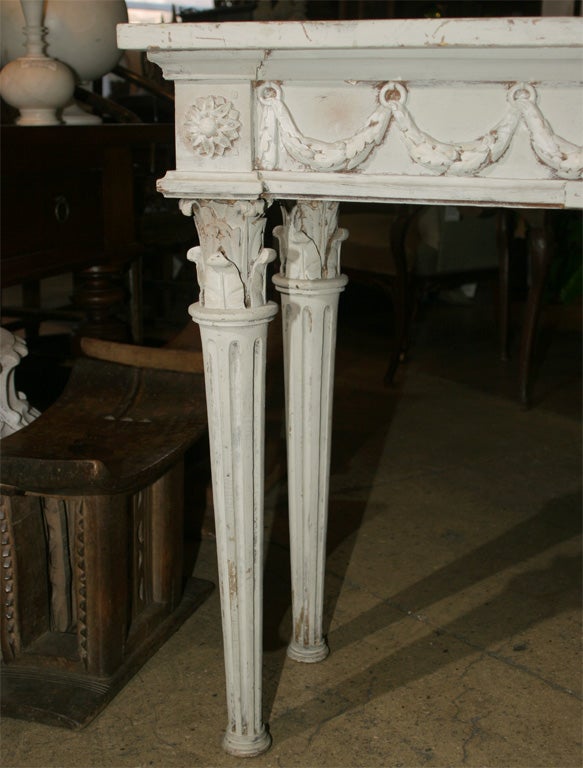 Painted Antique Console