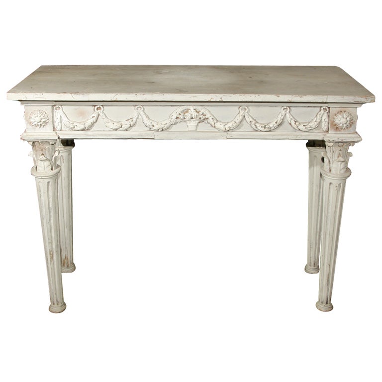 Painted Antique Console