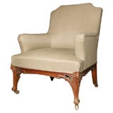 Upholstered Arte Nouveau Arm Chair