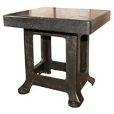 Iron Table with Stone Top
