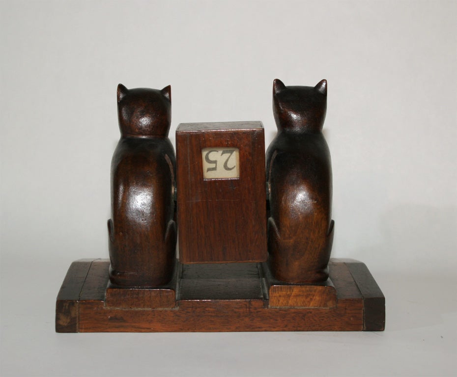 Cats Perpetual Calendar In Excellent Condition For Sale In New York, NY