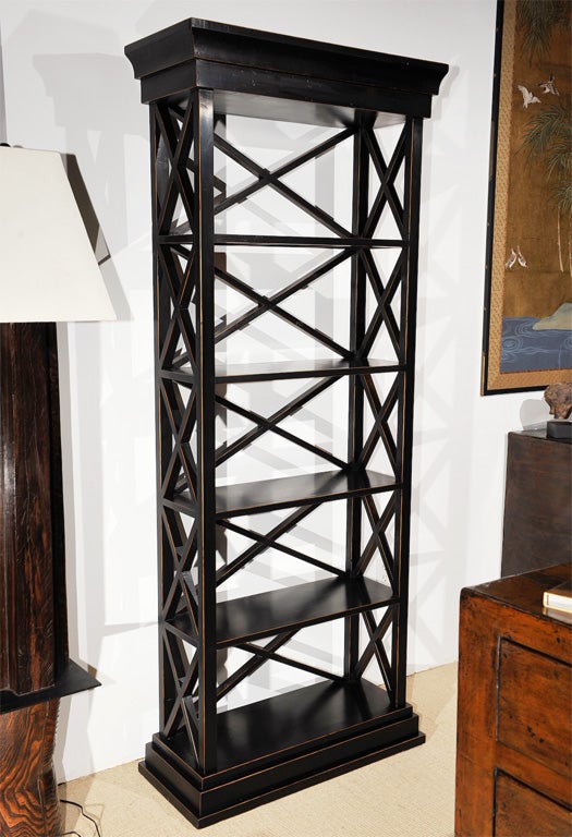 Black Lacquer Bookcase 2