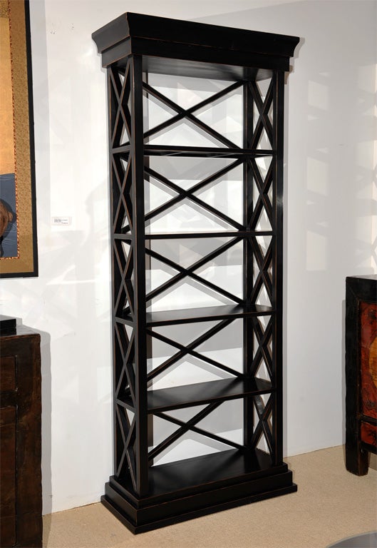 Black Lacquer Bookcase 5
