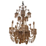 French Pair of all Crystal Chandeliers